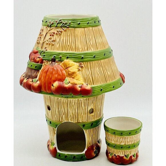 Yankee Candle Other - YANKEE CANDLE Wax Tart Burner Warmer Apple Barrel Tea Light Votive Lot of 2